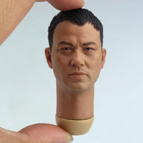 1/6 Scale Simon Yam Head Sculpt Asian Hongkong Superstar for 12in Action Figure Male Soldier Body Toys