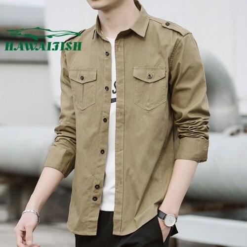 2021 spring and autumn mens casual long-sleeved shirt cotton long-sleeved shirt Korean style trendy handsome shirt youth jacket