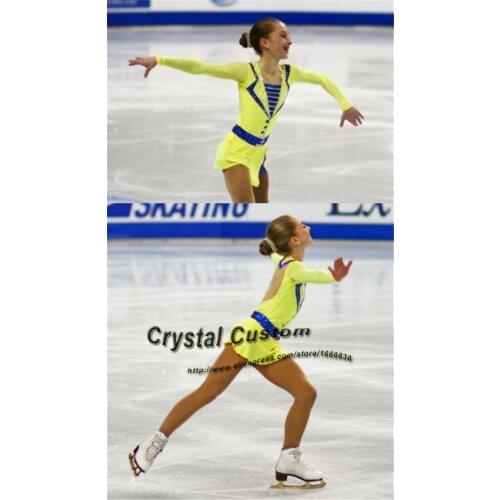 Custom Figure Skating Dress For Women Graceful New Brand Ice Skating Dress Kids DR3299