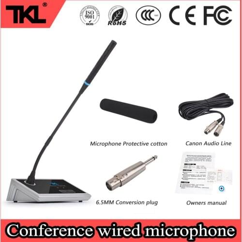 TKL T2 gooseneck conference speech teaching condenser wired microphone