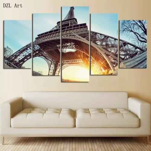 Drop Shipping 5 Piece(No Frame) Tower Modern Home Wall Decor Canvas Picture Art HD Print Painting On Canvas