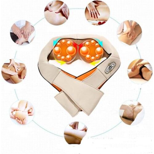 Adjustable Full Body And Neck Massage Pillow With Scrubbing Kneading