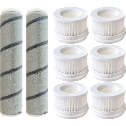 Hepa Filter Rolling Brush Replacement for Xiaomi Mijia 1C Handheld Wireless Vacuum Cleaner RollerBrush parts Brushes Cleaning