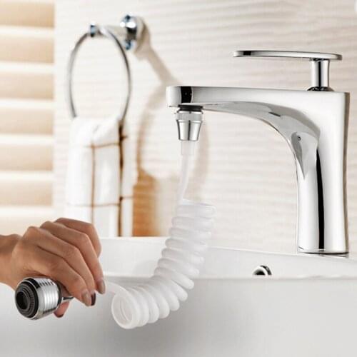 Household Kitchen Sink Faucet Wiht Lengthen Sprinkler Long Hose 360°Rotary Spout For Kitchen Bathroom TS2