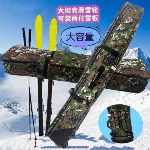 Snowboard bag / skis Bag clothing All stuff Bag / with Wheels / padded Thick cushion camouflage