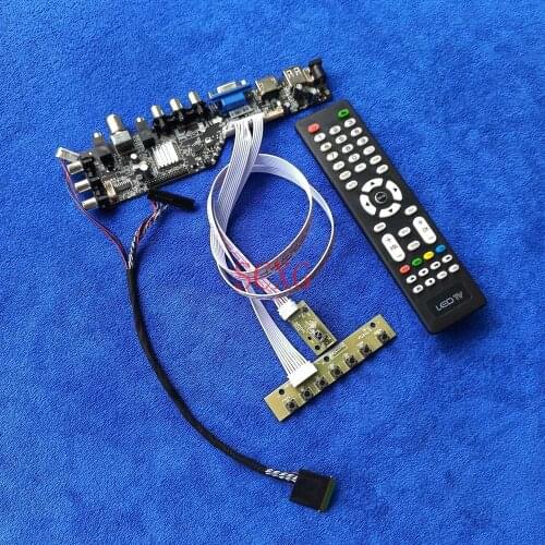 LED LCD Matrix controller card For M133NWN1/N133B6/N133BGE VGA USB AV DVB HDMI-compatible 1366*768 Signal digital Kit LVDS 40Pin