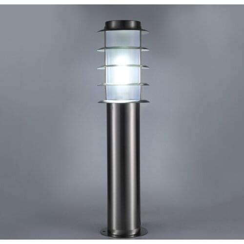 60CM Stainless Steel Lawn Lights E27 Outdoor Waterproof Garden Courtyard Landscape Pillar Lamp Villa Park Pathway Bollard Lights