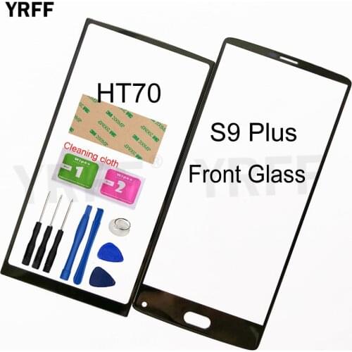 Mobile Front Panel Glass For Homtom HT70 S9 Plus Front Glass Outer Glass Cover Panel Replacement