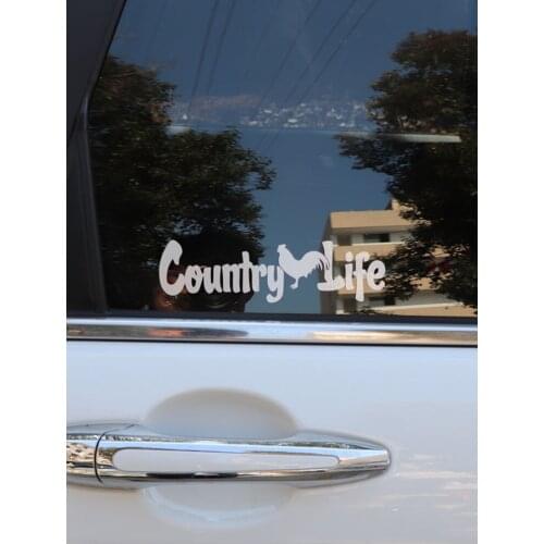 ZTTZDY 18CM*5CM Fashion Reflective Country Life Chicken Vinyl Car Sticker Decal ZJ2-0078