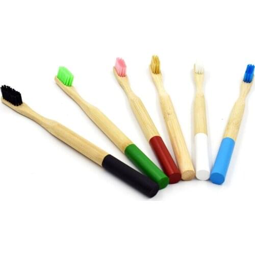 Natural Bamboo Toothbrush Flat Bamboo Handle Soft Bristle Toothbrush Adult Toothbrush Bamboo Products