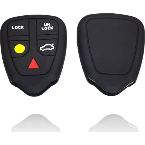 5 Buttons Silicone Replacement Car Key Case shell cover for Volvo S40 S60 S70 S80 XC90 XC70 V40 V70 5button key