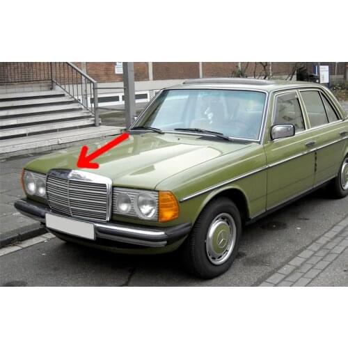 Mercedes w123 Hood Star Emblem Front Badge E Class 1975-1985 Aftermarket A1248800086