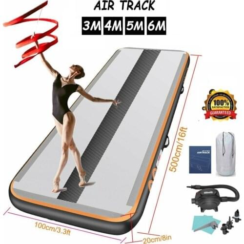 US/EU Stock Air track Gymnastics Airtrack Tumble Floor Tumbling Mat Gymanatics Landing Mattress Air Yoga Mat for Outdoor Sports