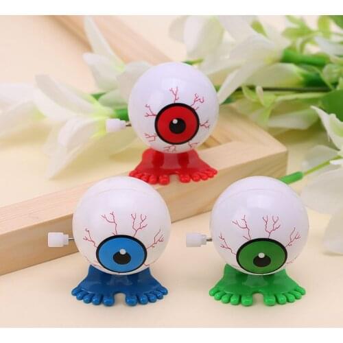 Halloween Clockwork Jumping Eyeball Mechanical Educational Toy Prank Game Supply