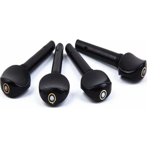 4 Packs Ebony Violin Pegs Various Sizes And Types To Choose From For 2/1 4/1 4/3 4/4 8/1 Violins Instrument String Accessories