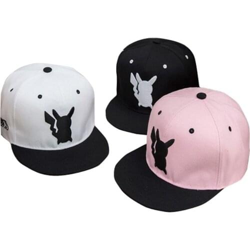 Takara Tomy Pokemon Cool Baseball Fisherman Hat Adult Children Animation Travel Leisure Sun Hat Summer Hip Hop Hat Men and Women