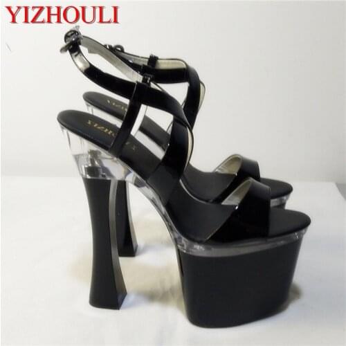Summer womens shoe hot style color club shoes, 18 cm heel heels, delicate and performance dancing shoes