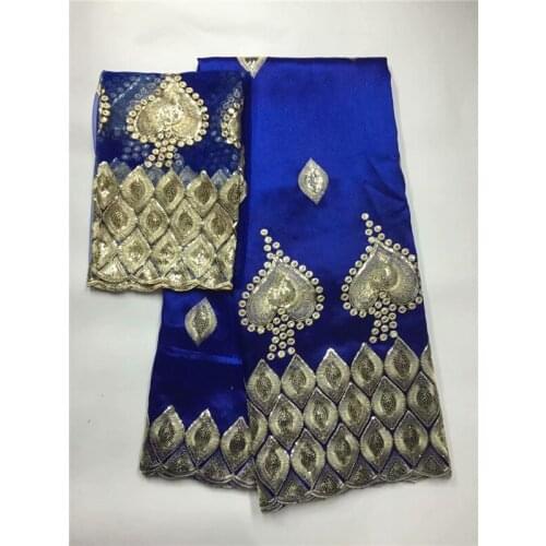 Hot sale best quality sequins african george fabric with blouse fabric african tulle net lace for green nigerian wedding