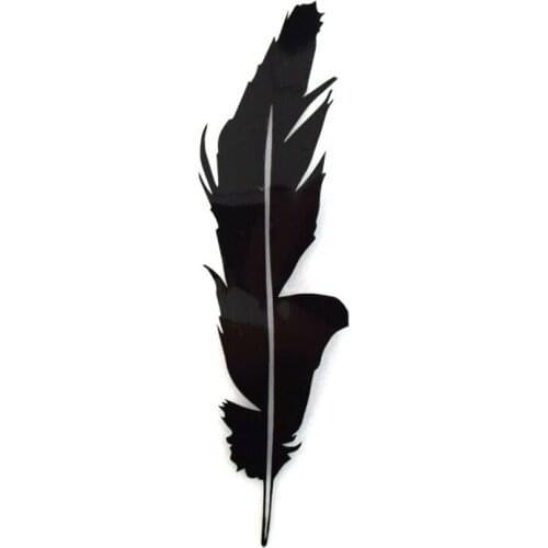 LLY-1754 Fashion FEATHER Modeling Car Decal PVC Fashion Auto Window Sunscreen Waterproof Cover Scratches Exquisite Stickers