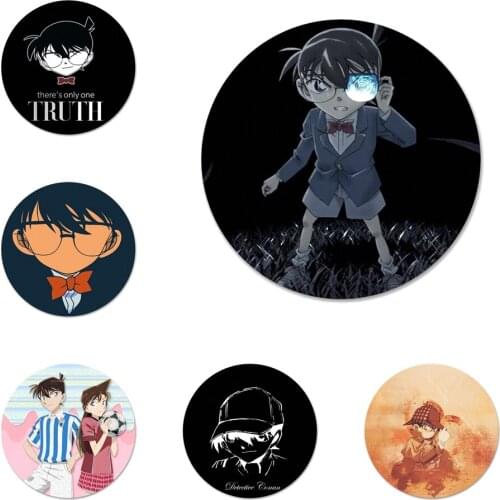 Detective Conan Icons Pins Badge Decoration Brooches Metal Badges For Clothes Backpack Decoration