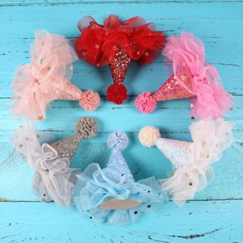 Korean Fashion Childrens Hairpin Headdress Beautiful Girl Princess Mesh Crown Clip Gifts Hair Accessories Birthday Barrettes