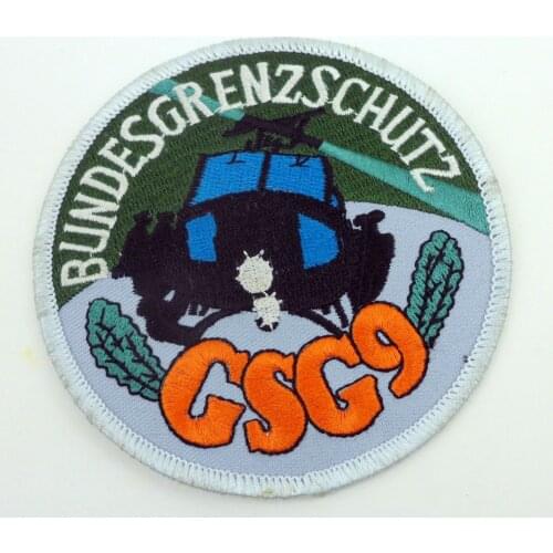 German Special Forces GSG9 Grenzschutz-Gruppe 9 Iron On Patch 3 5/8"-391 MILITARY PATCH INSIGNIA