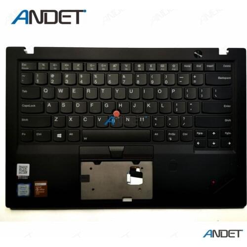 Original for Lenovo ThinkPad X1 Carbon Gen 6th 20KH-20KG Palmrest Cover Upper Case + US Keyboard Backlit 01YR573 01YU651