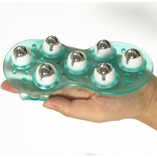 Roller Ball Body Massage Glove Anti-Cellulite Muscle Pain Relief Relax Massager For Neck Back Shoulder Buttock Massage Care Tool