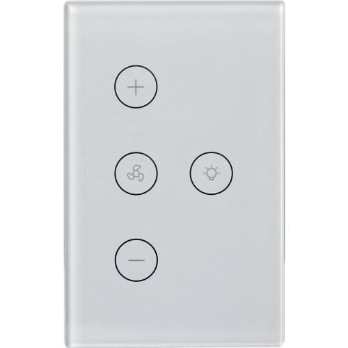 Hot Selling US Standard Remote Control 120*76mm Tuya Smart WiFi Fan light Switch