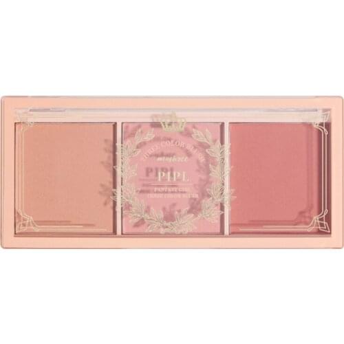PIPL Dream Girl Blush Genuine Nude Makeup Natural Matte Milk Tea Orange Long Lasting Rouge Three-color Blush Palette
