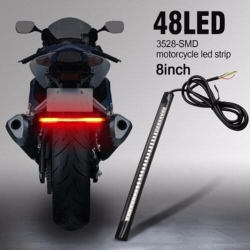 SMD motorcycle light strip LED brake light turn signal bushing motorcycle license plate tail