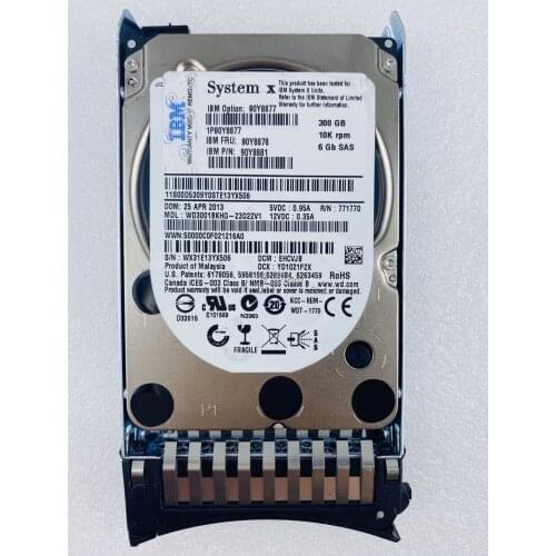IBM 90Y8877 90Y8878 90Y8881 IBM 300GB 10K 2.5 SAS II 6 GB/PS HARD DRIVE HDD