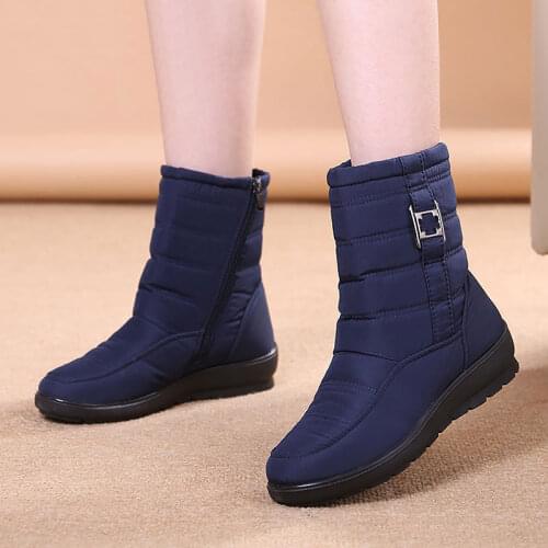 Snow boots women shoes plus fur keep warm non slip winter boots women boats 2021 waterproof casual shoes woman boots Plus size