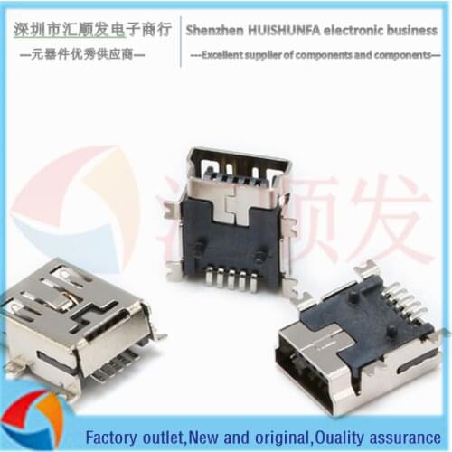 10PCS!!! Mini USB SMD Female (mini-USB) USB socket 5PF