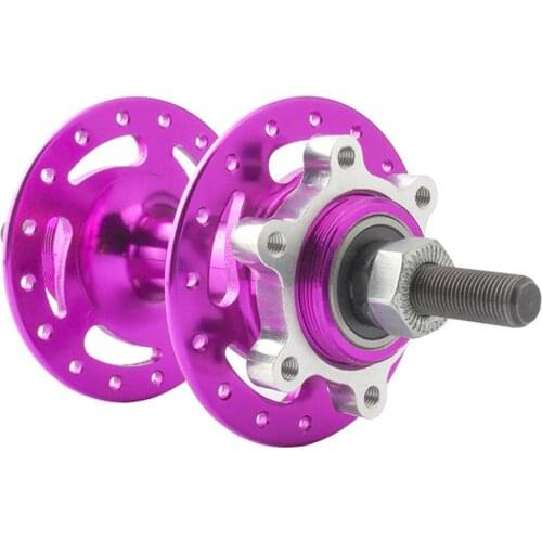 2pcs Bicycle Disc Conversion Brakes Seat Thread Hub Flanges Nut Aluminum Alloy Lock Bike Adapter