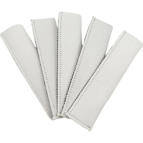 100pcs Ice Cream Tools Sublimation DIY White Blank Neoprene Holder Bags Colored Pop Insulator Sleeves Freezer Reusable Popsicle