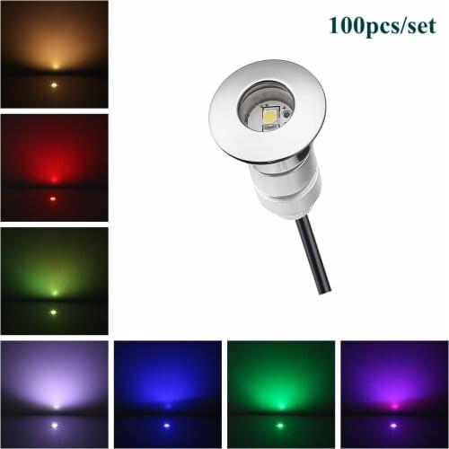 Aluminum DC12V LED Inground Light 0.6W Uderground Lamp Outdoor 100pcs Lights&4pcs 30W Driver&20pcs T Connect Cable