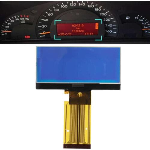 Car Instrument Speedometer Cluster LCD Display Screen Replacement Fit for Mercedes-Benz W203 C-Class 2001-2004