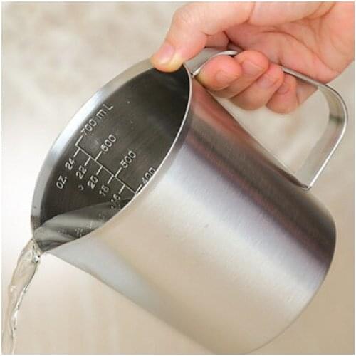 Bar tools Thickening 304 stainless steel measuring cups 2000ml milk tea coffee cup with 2L pull cups