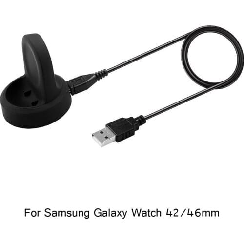 Wireless Charging Dock Cradle Charger For Samsung Galaxy Watch 42mm 46mm SM-R800 R805 R810 R815 Fast Charger