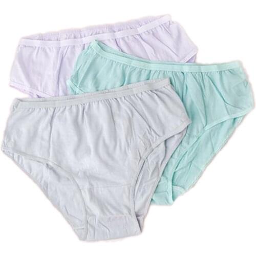Corlorful Soft Close-Fitti Breathable Sterilized and Packaged with Ethylene Oxide Pure Cotton Sanitary Underpants
