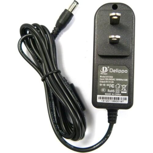 Delippo Original 5v 2a power adapter STB switch router switches roll machine Power Supply DC 5.5*2.1mm