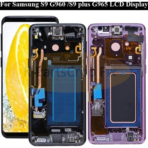 Original For Samsung S9 LCD s9 plus Display Touch Screen Digitizer Assembly For Samsung GALAXY S9 G960f S9 Plus G965 lcd