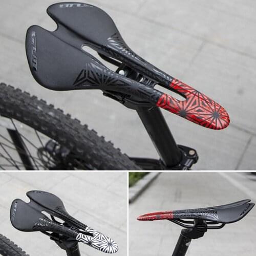 Eco-friendly Fashionable Bike Comfortable Seat Pads Lightweight Bike Saddle Ink Screen Printing for Road Bike