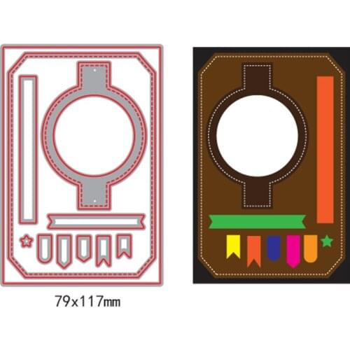 AlinaCraft METAL CUTTING DIES 11pc banner rectangle frame background mold cutter Scrapbooking PAPER CRAFTER album card punc dies