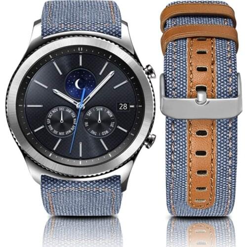Huawei Watch GT 2 Amazfit GTR Samsung Galaxy Watch 46mm Gear S3 Strap Leather Hand Woven Nylon Bracelet Accessories 22mm Strap