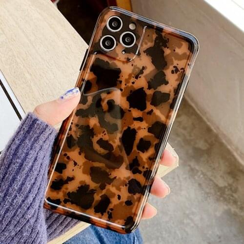 Retro Coque Iphone 11 Case for Iphone 12 Pro Max XR 7 8 PLUS Amber Pattern Coque Huawei P30 Pro Mate 40 Pro Soft Shell