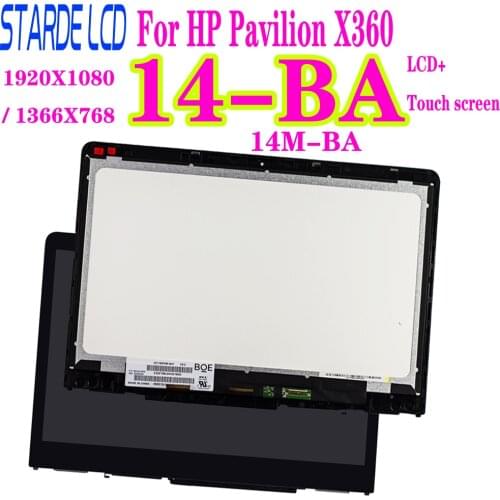 14.6'' IPS for HP Pavilion X360 14-BA 14M-BA Series LCD Display Touch Screen Digitizer Assembly B140XTN02.E N140HCE-EBA