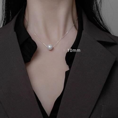 Pearl Clavicle Necklace Large and Small Size Fashion Pendant for Women Wedding Party Gift