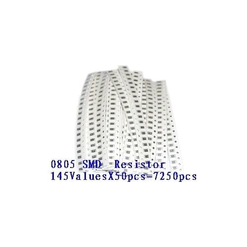 0805 SMD 5% Resistor Samples kit ,1R-1M ohm 146ValuesX20pcs=2920pcs, free shipping